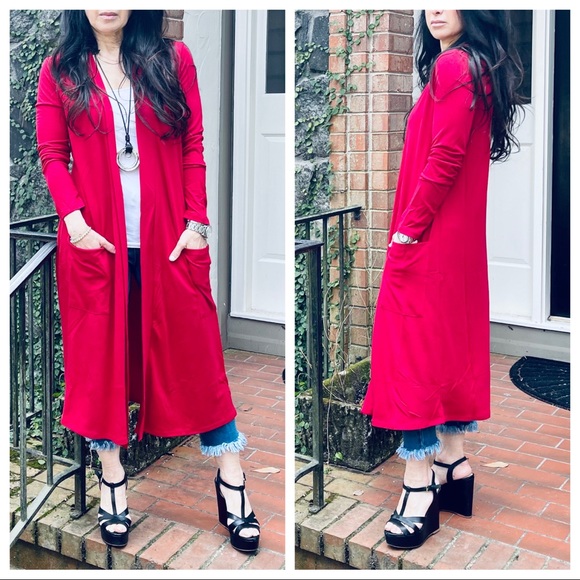 Fabulous open longline slouchy pockets cardigan - Picture 8 of 12